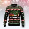 Firefighter Firemas Ugly Christmas Sweater Custom Sweatshirt Apparel