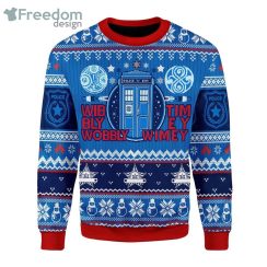 A Timey Wimey Knitting Pattern Christmas Ugly Sweater Product Photo 1