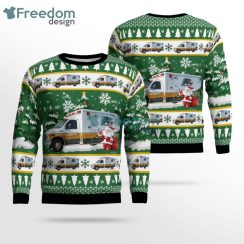 Acadian Ambulance Texas Ford E-450 Ambulance Christmas Sweater Product Photo 1