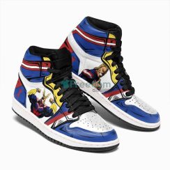 All Might Sneakers My Hero Academia Anime Air Jordan Hightop Shoes Product Photo 2