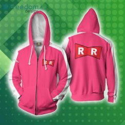Android 18 Uniform Dragon Ball Anime Cosplay Full Print 3D Hoodie Zip Hoodie Product Photo 1