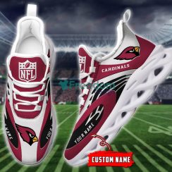 Arizona Cardinals Nfl Max Soul NFL Sneaker Personalized Name Product Photo 1