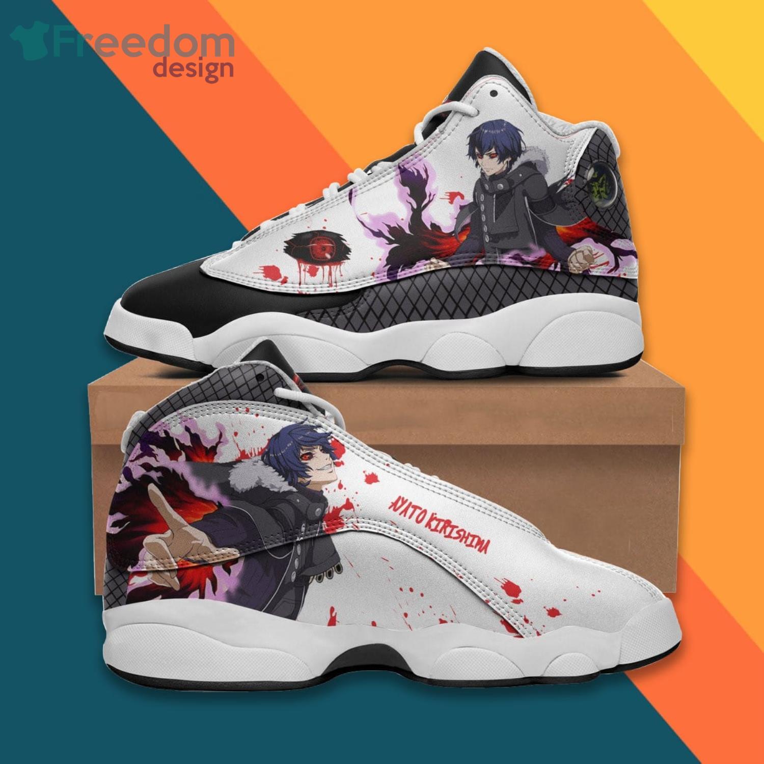 Ayato Kirishima Shoes Anime Tokyo Ghoul Air Jordan 13 Sneakers