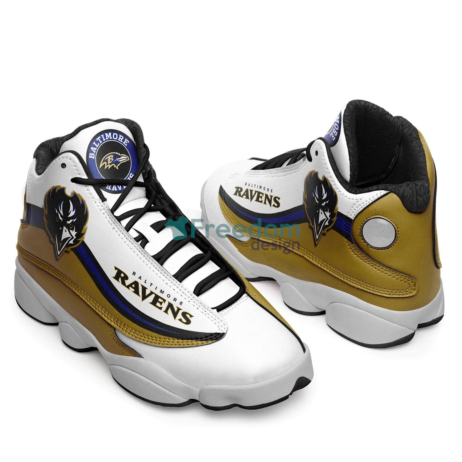 Baltimore Ravens Air Jordan 13 Sneaker Shoes For Fans