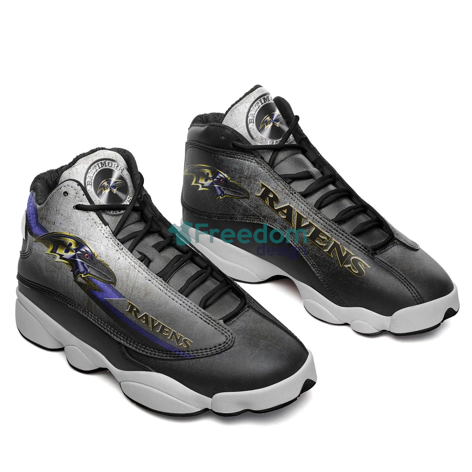 Baltimore Ravens Air Jordan 13 Sneaker Shoes For Fans