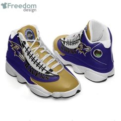 Baltimore Ravens Football Air Jordan 13 Shoes Sneakers Personalizedproduct photo 1