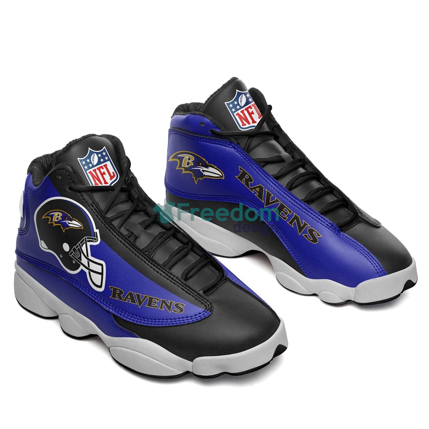 Baltimore Ravens Sport eam Air Jordan 13 Sneaker Shoes For Fans