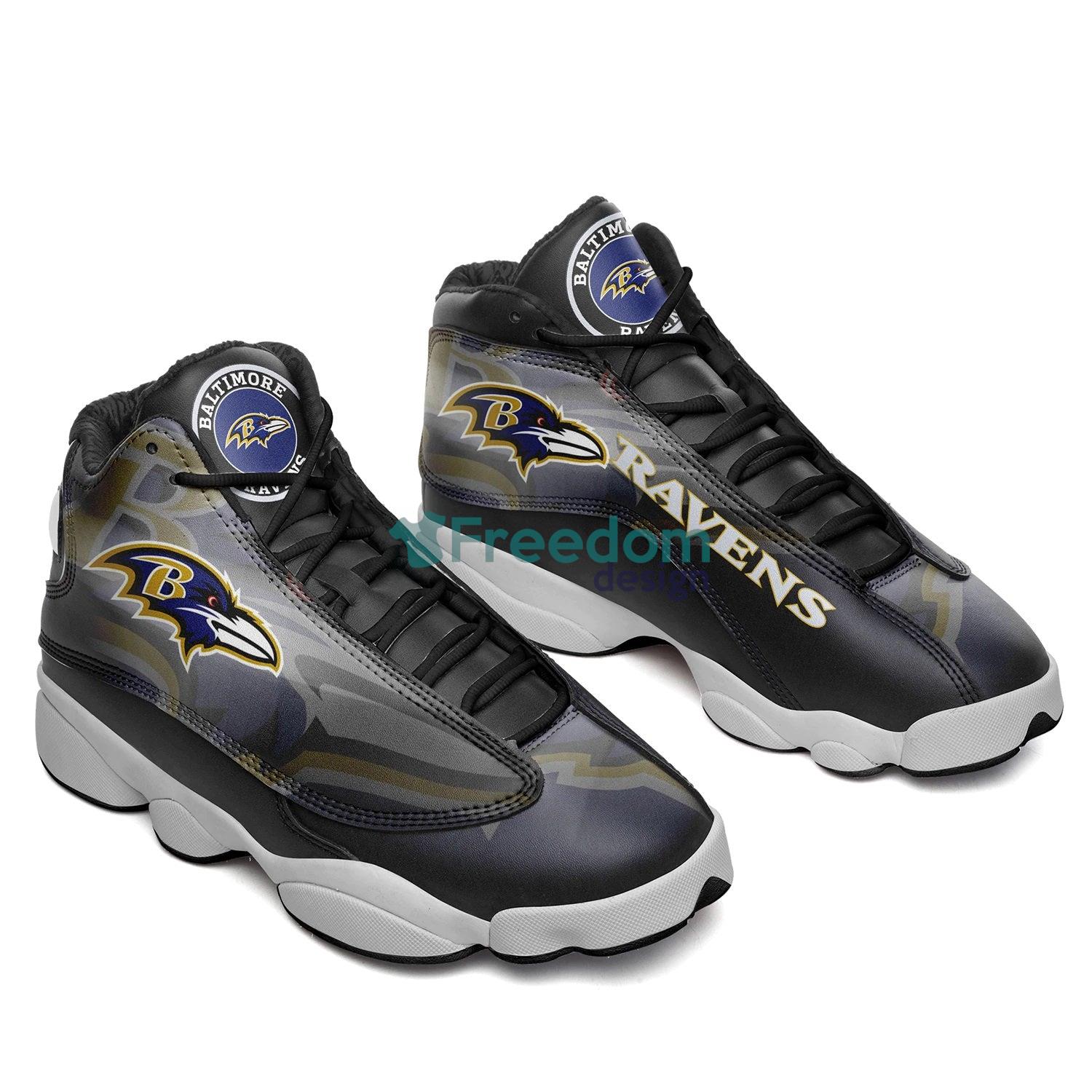 Baltimore Ravens Sport eam Air Jordan 13 Sneaker Shoes For Fans
