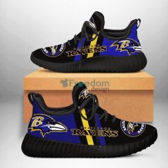Baltimore Ravens Team Sneaker Reze Shoes For Fans Product Photo 1