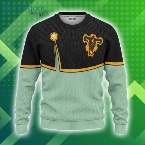 Black Clover Anime 3D Sweater Christmas Ugly Sweater Luck Voltia Uniform Cosplay