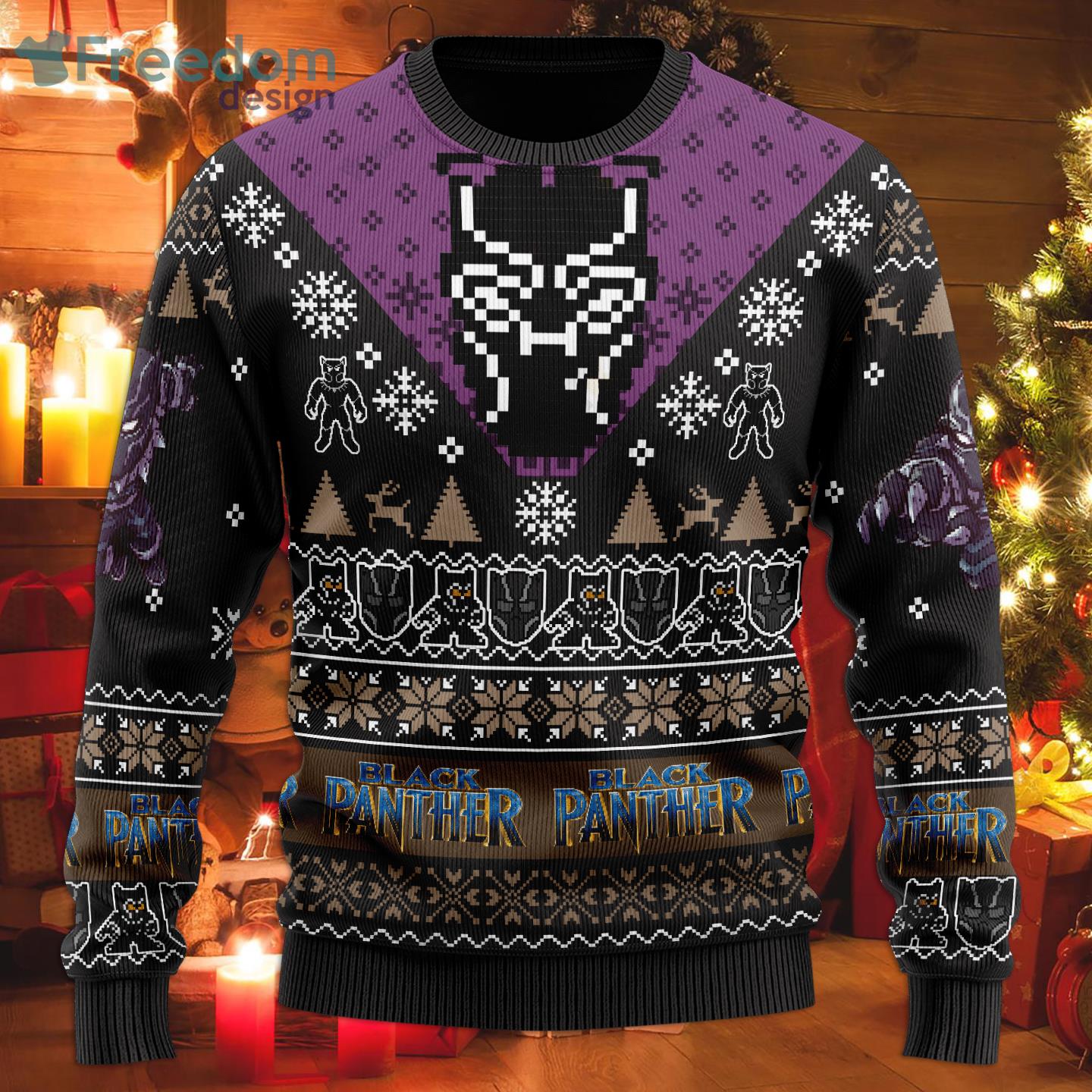 Black Panther Movie Lover Ugly Christmas Sweater