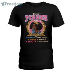 Black Queen Im A Pisces Girl Ladies T-Shirt Product Photo 1