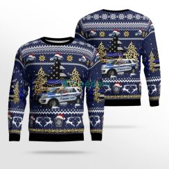 Boston Police Department Bpd Ford Police Interceptor Utility ChristmasSweater Product Photo 1
