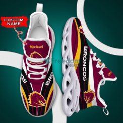 Brisbane Broncos Max Soul Sneaker Personalized Name Product Photo 1