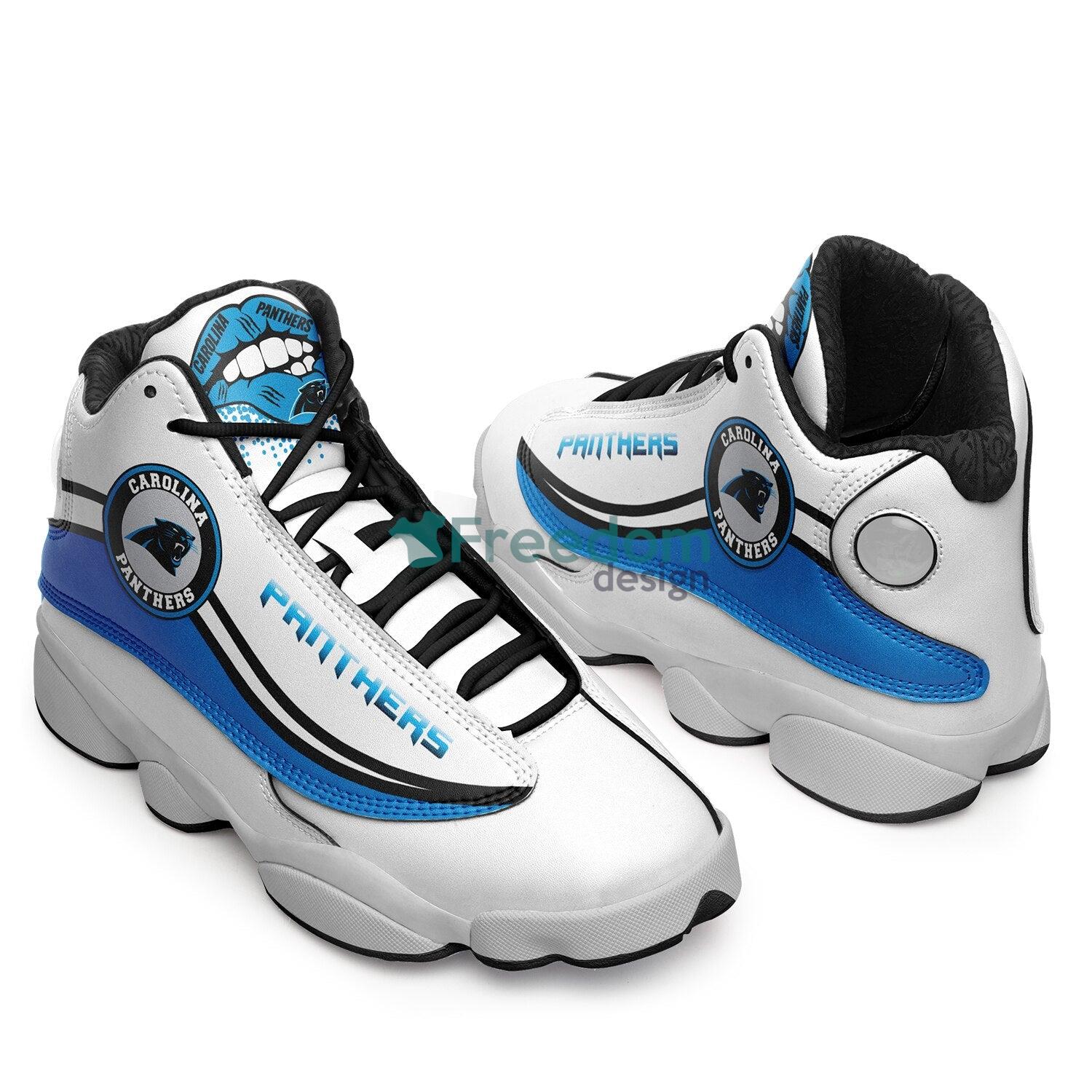 Carolina Panthers Black Air Jordan 13 Sneaker Shoes For Fans