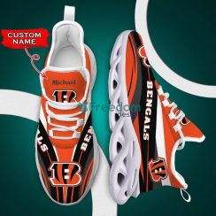 Cincinnati Bengals Max Soul Sneaker Personalized Name Product Photo 1