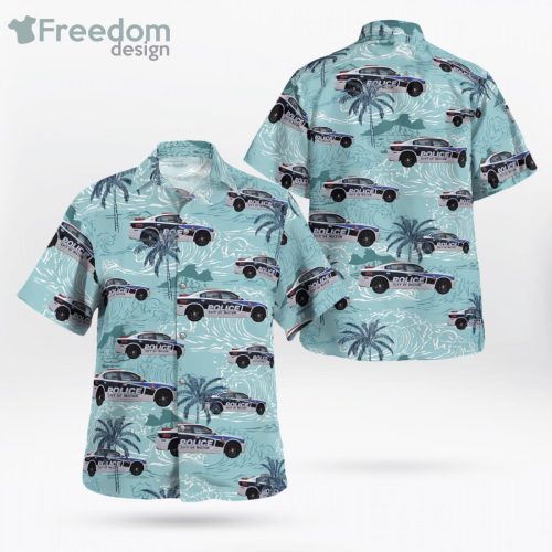 City Of Milton Wi Police Department Dodge Charger Hawaiian Shirt