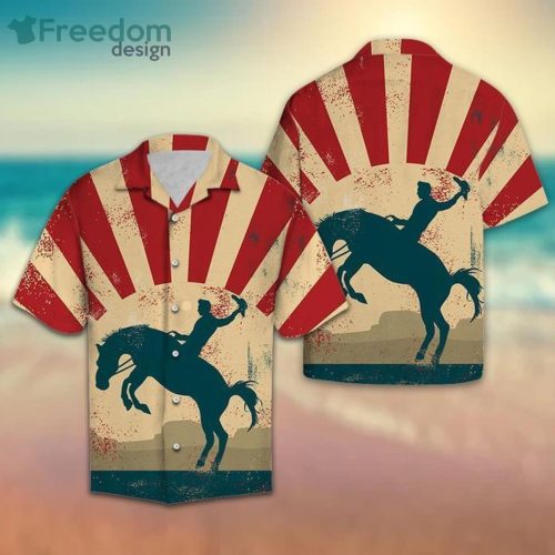 Cowboy Wild Horse Hawaiian Shirt For Men & Women