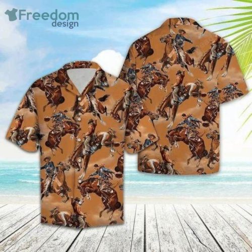 Cowboys Hangout Together Brown Amazing Design Hawaiian Shirt For Men & Women