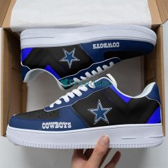 Dallas Cowboys Best Gift Black And Blue Air Force Shoes For Fans Product Photo 1