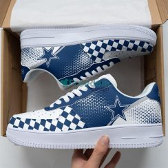 Dallas Cowboys Lover Best Gift Caro Pattern Air Force Shoes For Fans Product Photo 1