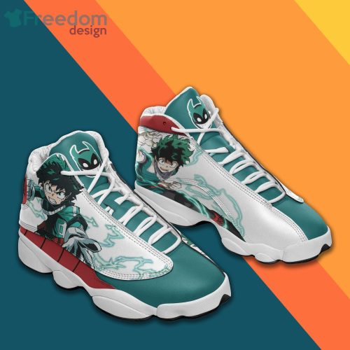 Deku Shoes My Hero Academia Anime Air Jordan 13 Sneakers