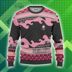 Demon Slayer Custom Nezuko Kamado Christmas Ugly Sweater Anime 3D Sweater Product Photo 1