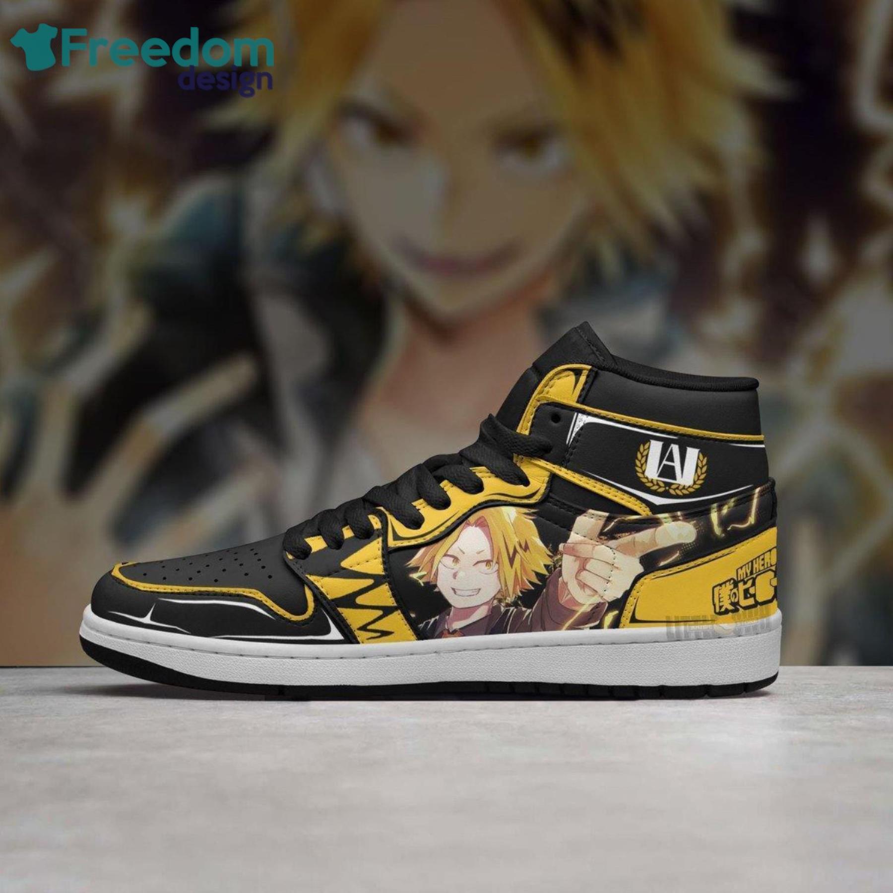Denki Kaminari My Hero Academia Anime Air Jordan Hightop Shoes
