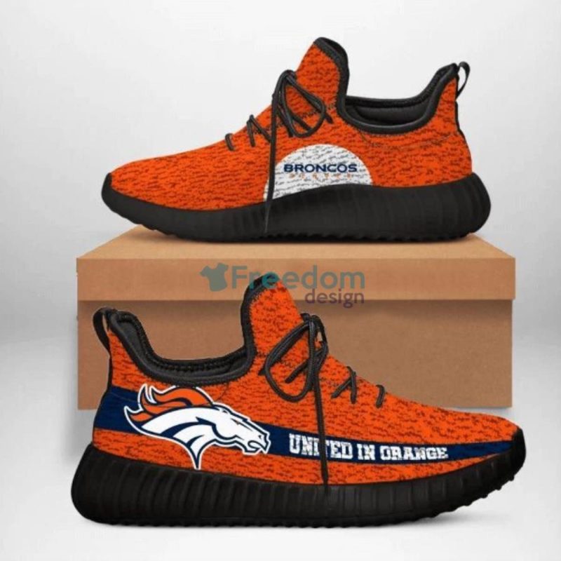 Denver Broncos Sneakers Sport Reze Shoes For Fans Gif