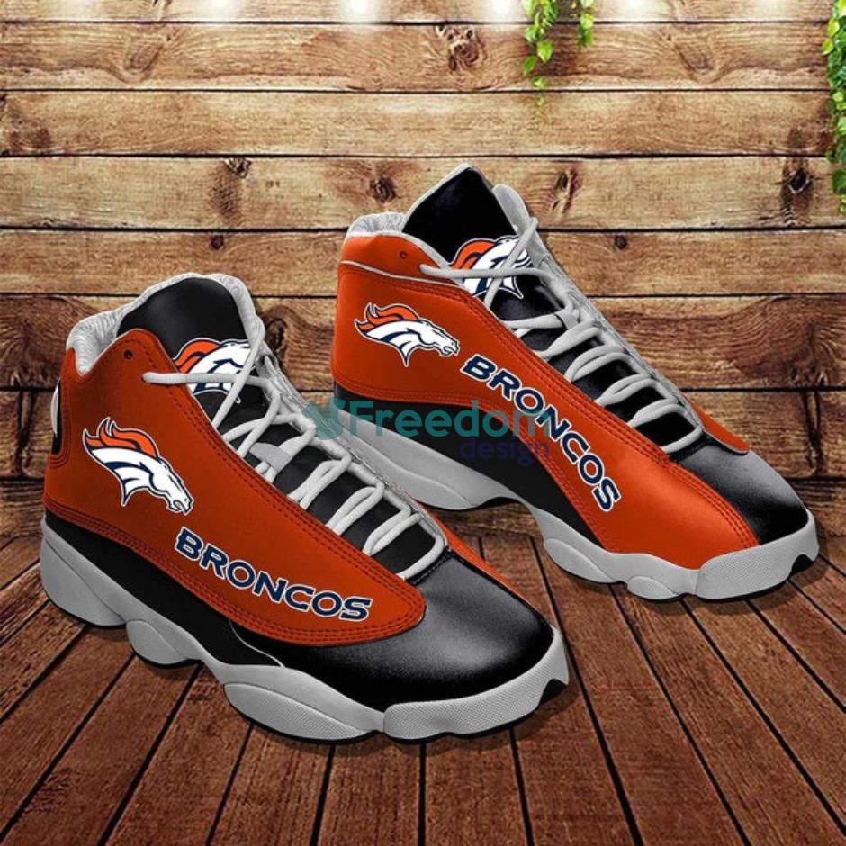 Denver Broncos Team Air Jordan 13 Sneaker Shoes