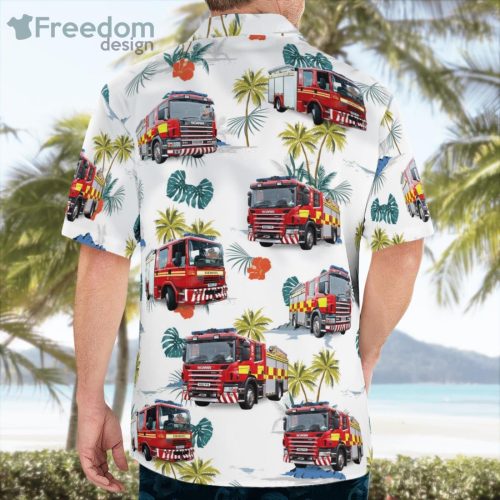 England United Kingdom Hereford And Worcester Fire And Rescue Service Hawaiian Shirt