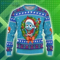 Fairy Tails Custom Happy Christmas Ugly Sweater Anime 3D Sweater Product Photo 1