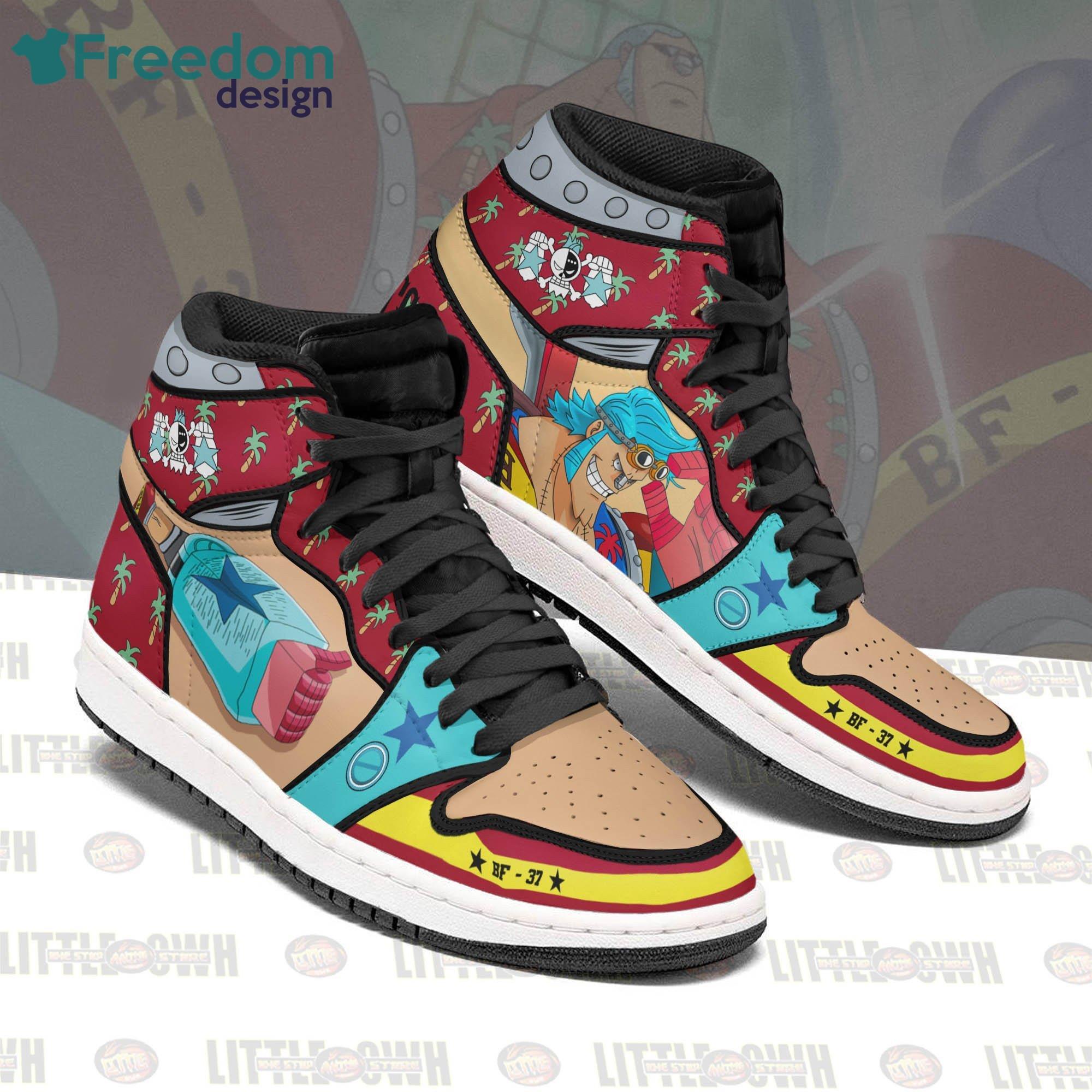 Franky Anime Air Jordan Hightop Shoes One Piece