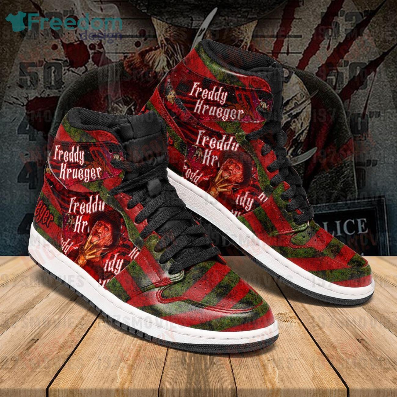 Freddy Krueger Hallowen Air Jordan Hightop Shoes