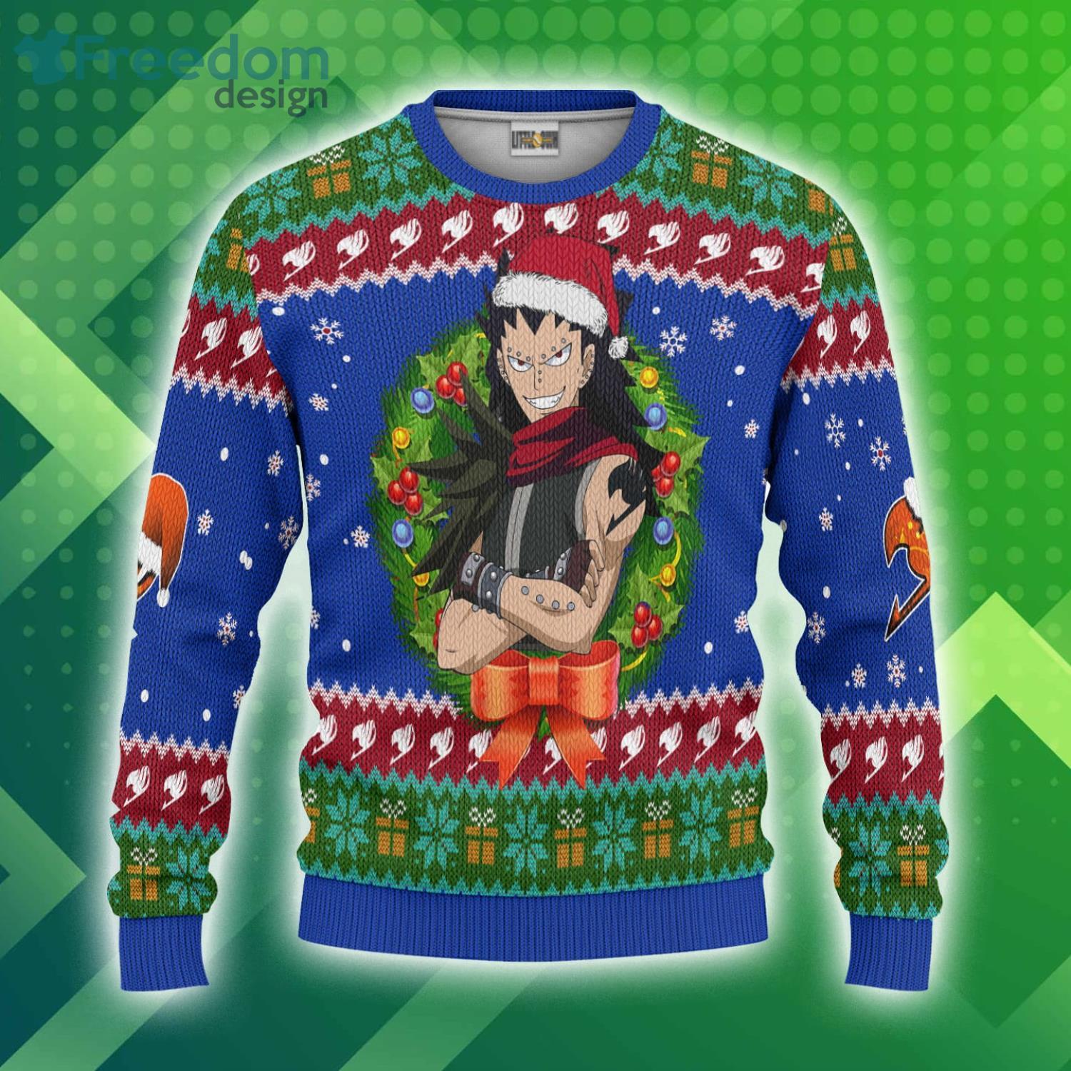 Gajeel Redfox Christmas Ugly Sweater Custom Fairy Tails Anime 3D Sweater