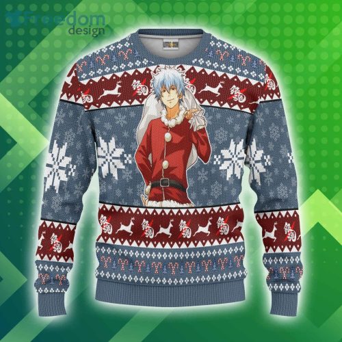 Gintama Custom Sakata Gintoki Christmas Ugly Sweater Anime 3D Sweater