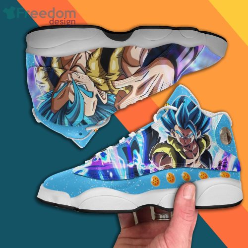 Gogeta Blue Shoes Dragon Ball Anime Air Jordan 13 Sneakers