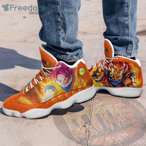 Goku Shoes Super Saiyan God Dragon Ball Anime Air Jordan 13 Sneakers