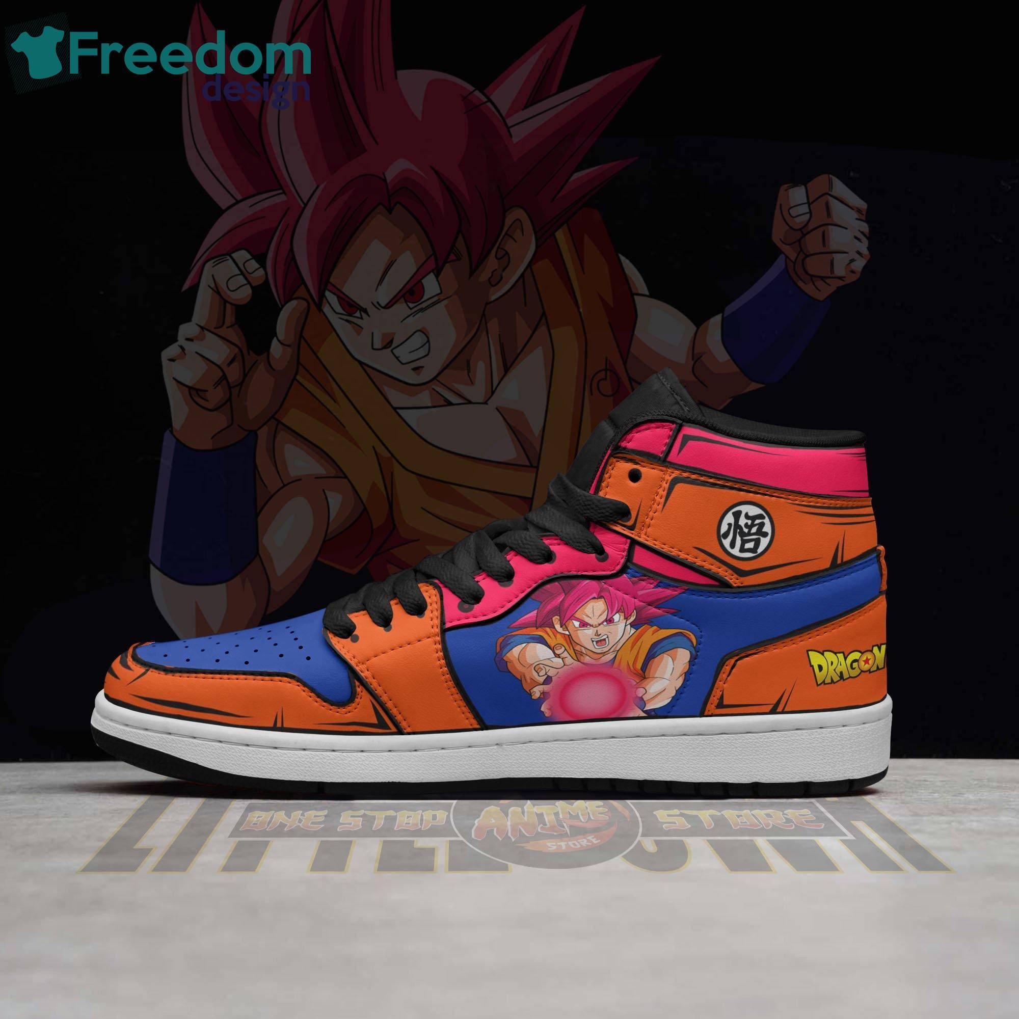 Goku Super Saiyan God Dragon Ball Super Anime Air Jordan Hightop Shoes