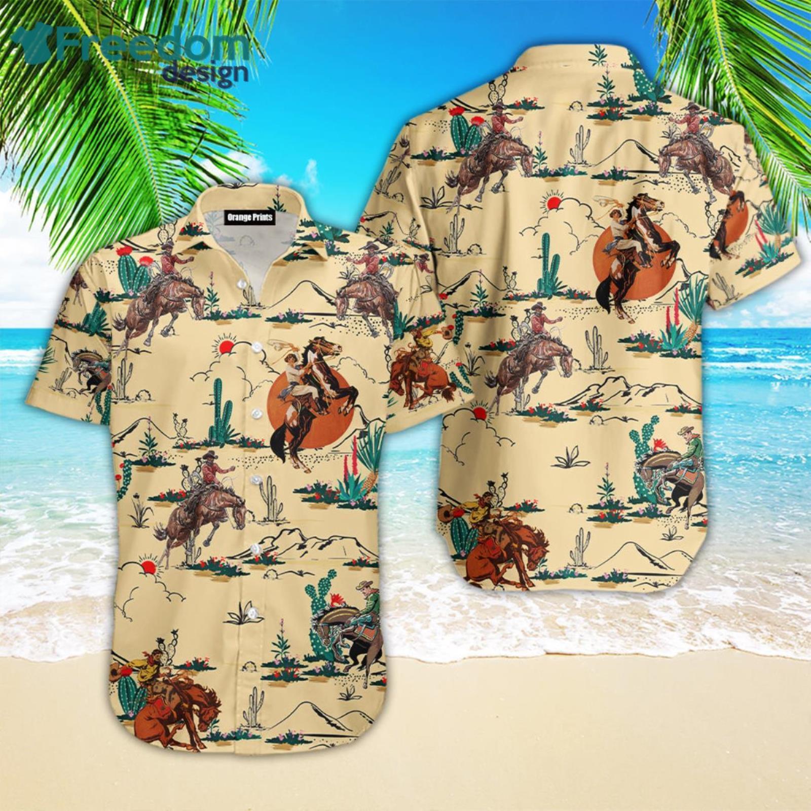 Horse Cowboy Hawaiian Shirt For Men & Women