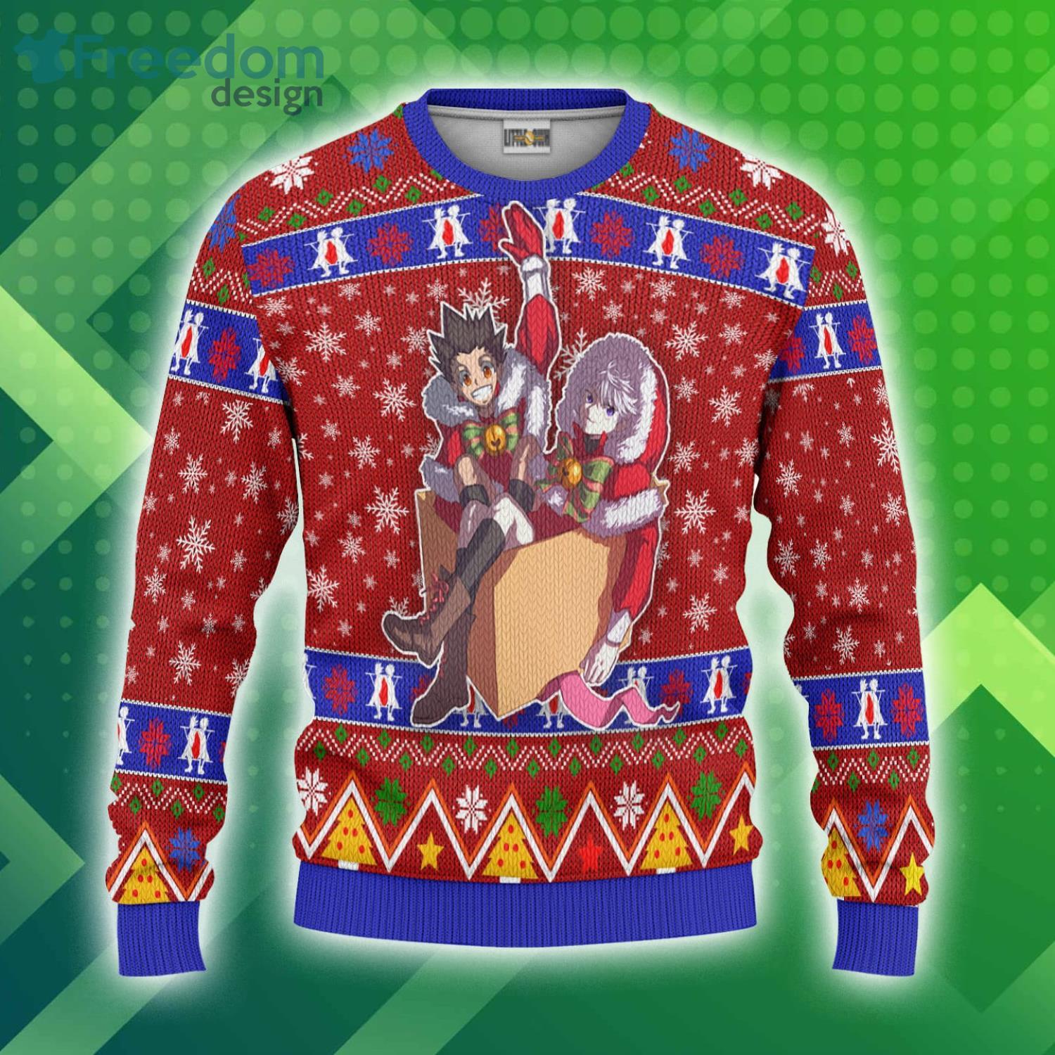 Hunter X Hunter Christmas Ugly Sweater Gon And Killua Custom Anime 3D Sweater