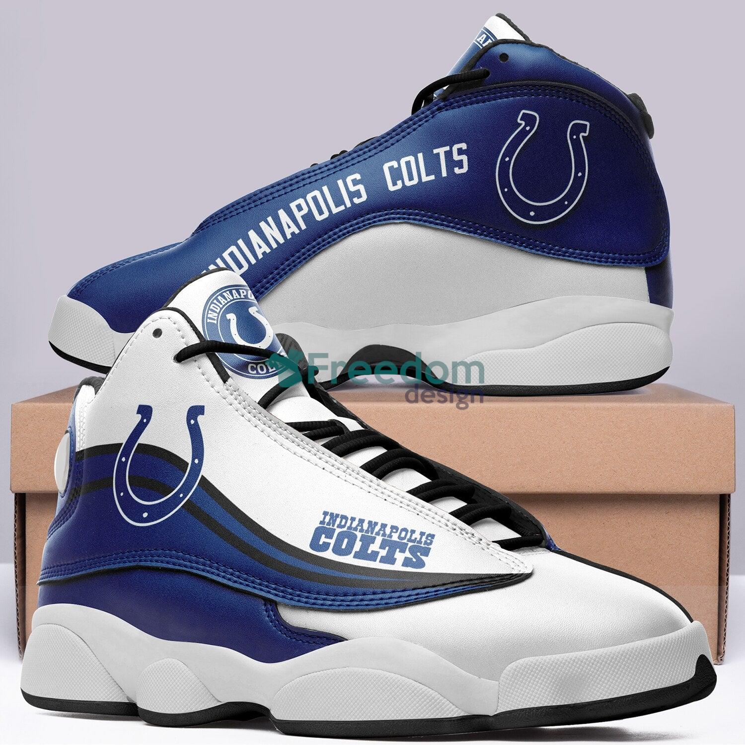 Indianapolis Colts Fans Air Jordan 13 Sneaker Shoes For Fans