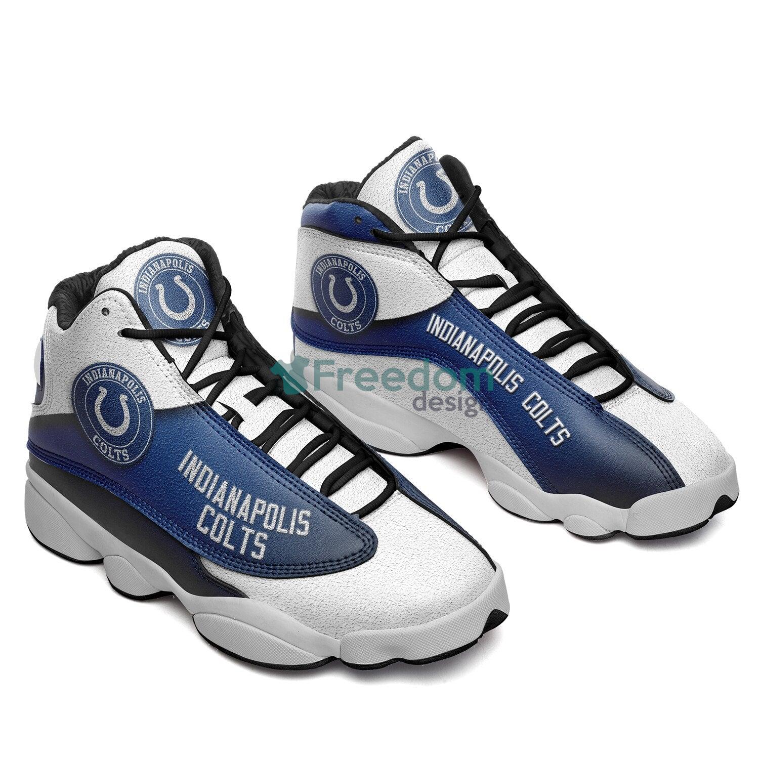 Indianapolis Colts Fans Blue Air Jordan 13 Sneaker Shoes For Fans