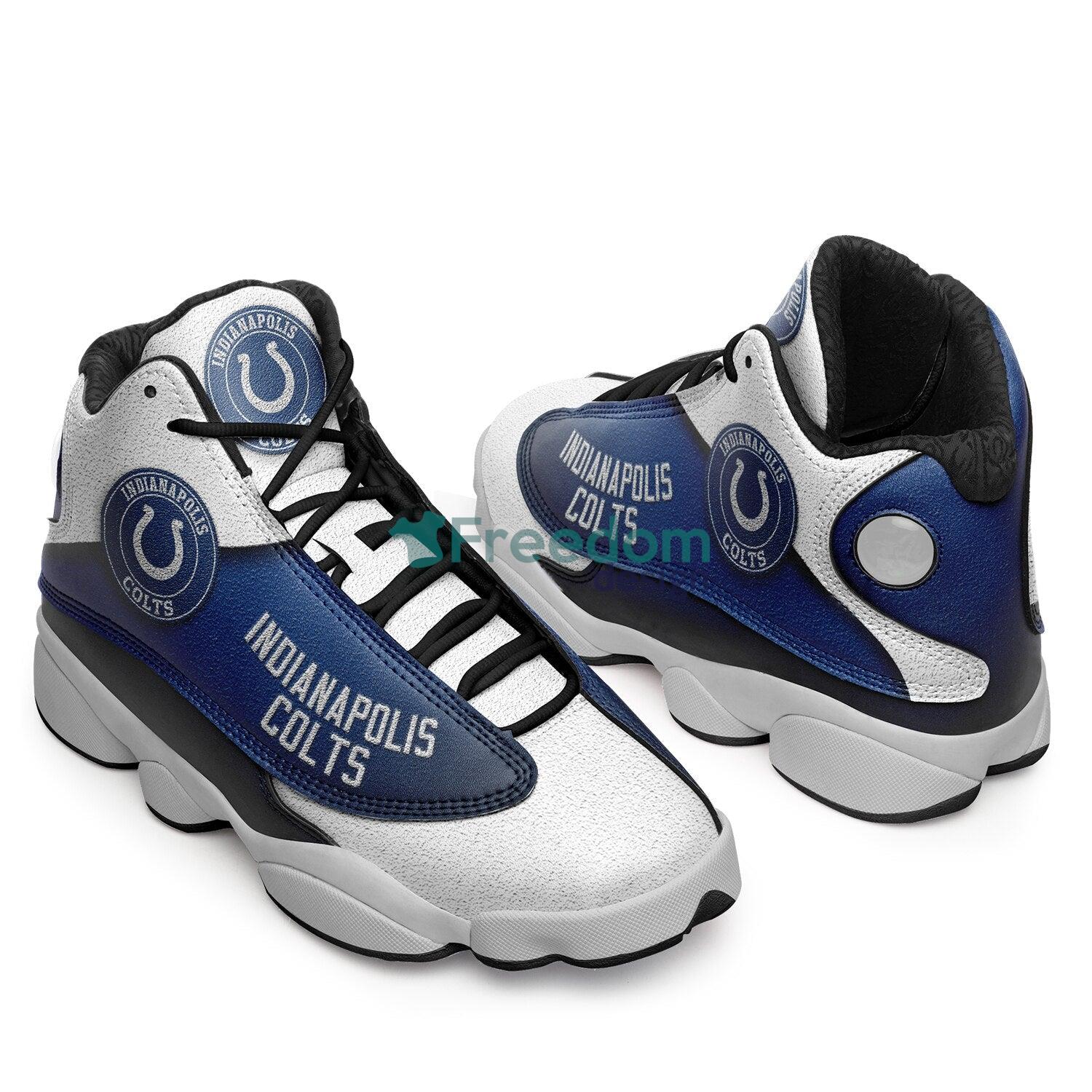 Indianapolis Colts Fans Blue Air Jordan 13 Sneaker Shoes For Fans