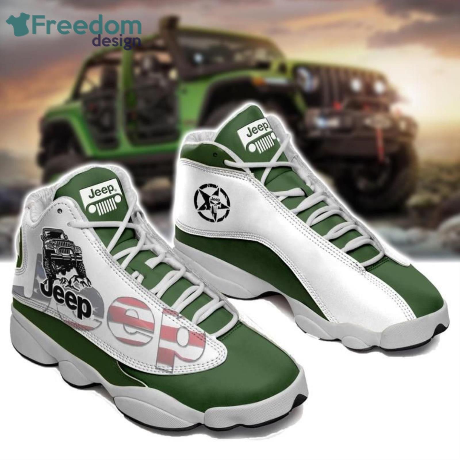 Jeep Lover Green Air Jordan 13 Shoes For Men And Women