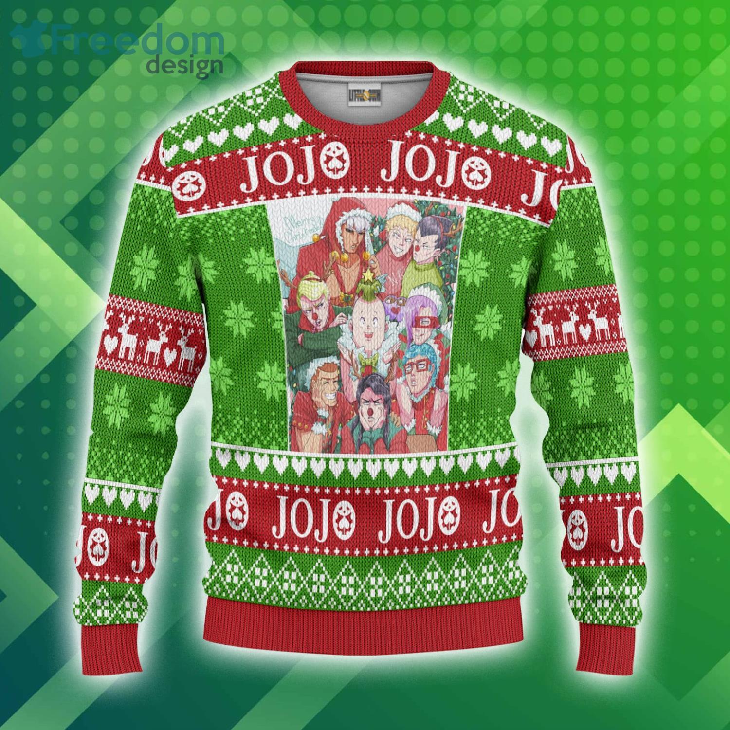 Jojo's Bizarre Adventure Christmas Ugly Sweater Custom Anime 3D Sweater