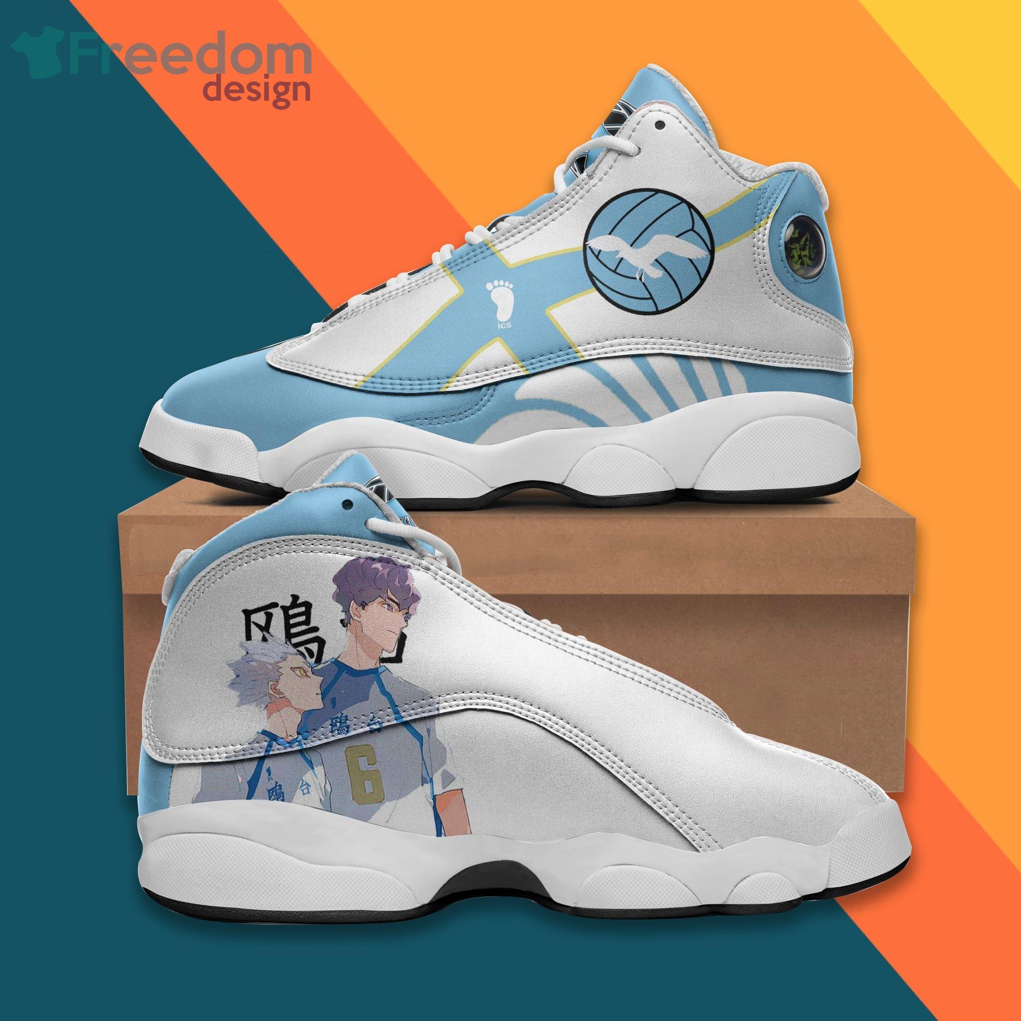 Kamomedai High Shoes Haikyuu Anime Air Jordan 13 Sneakers