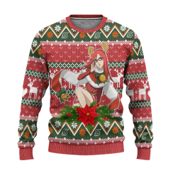 Karin Ugly Christmas Sweater Custom Naruto Anime Xmas Gift - AOP Sweater - Red