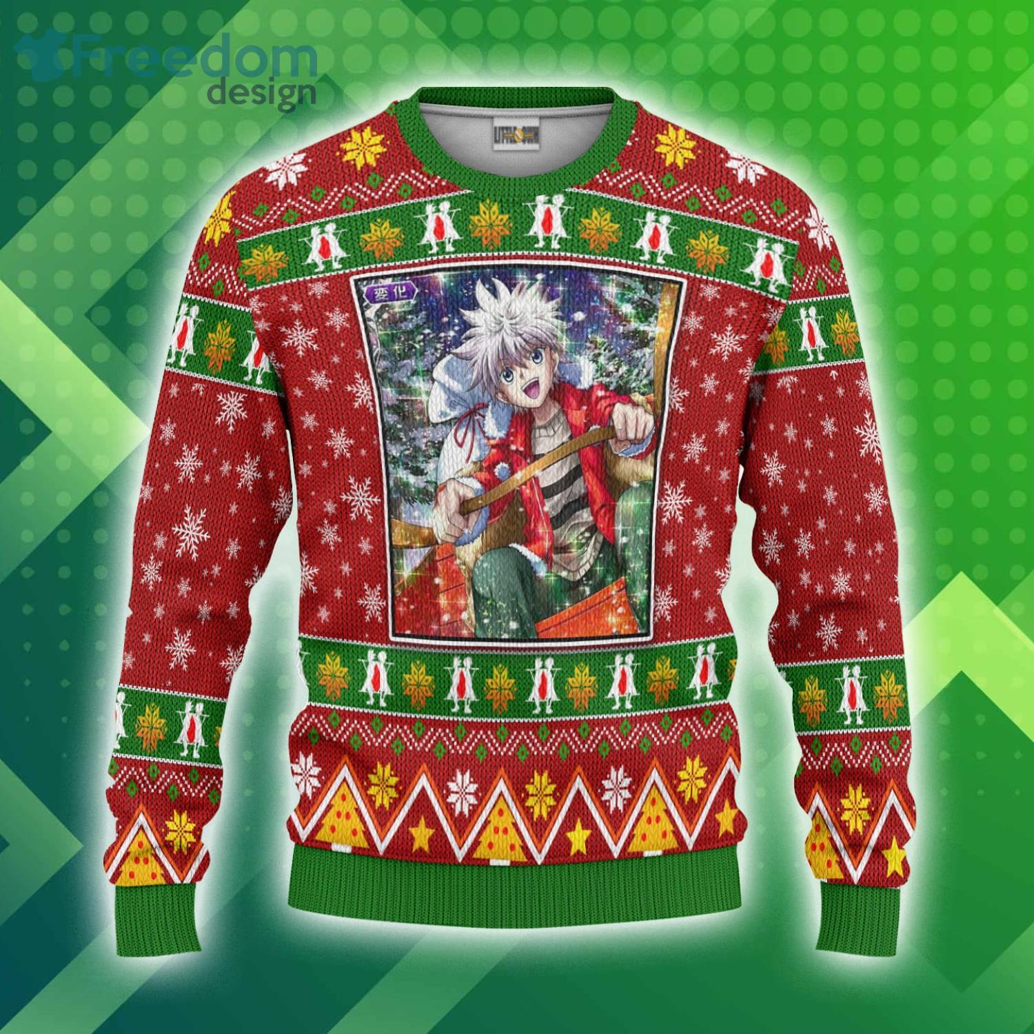 Killua Zoldyck Custom Hunter X Hunter Christmas Ugly Sweater Anime 3D Sweater