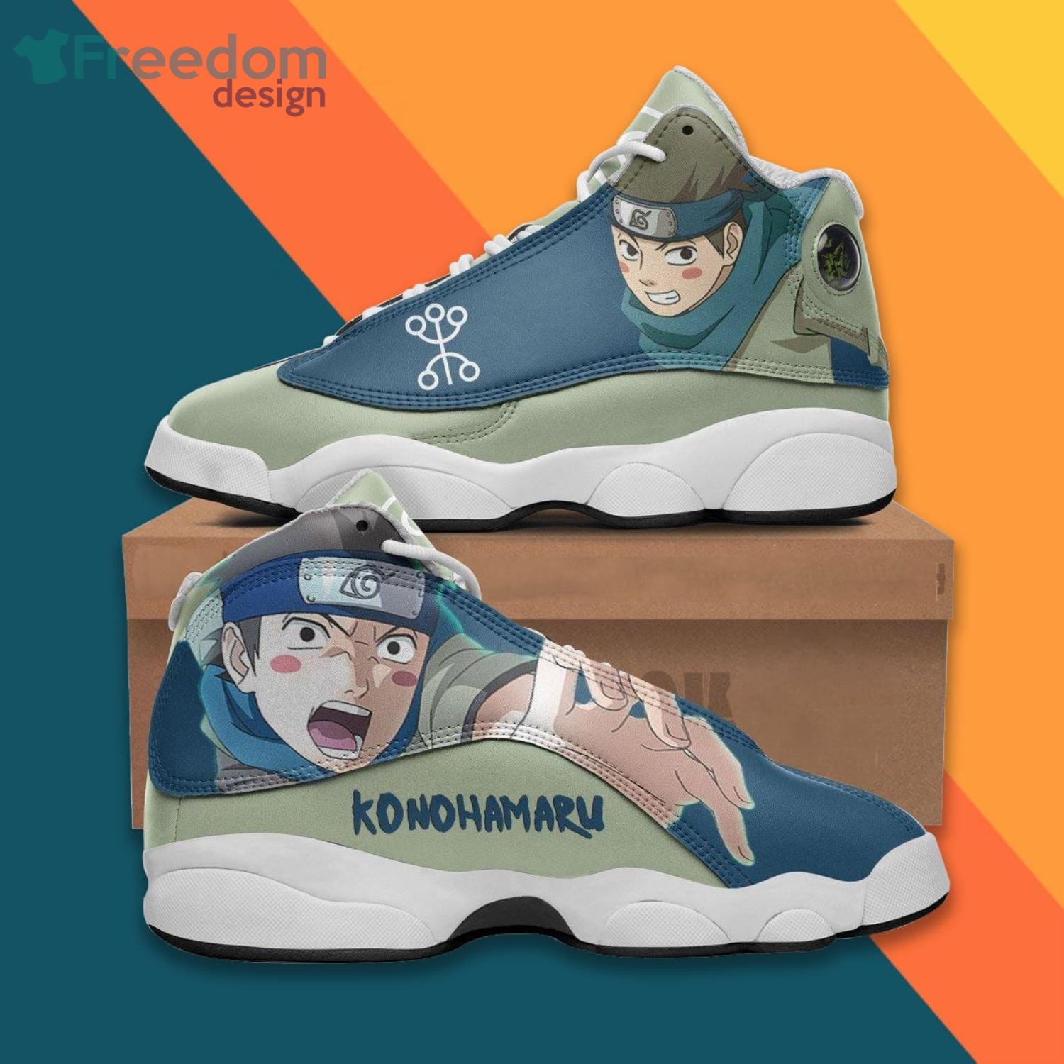 Konohamaru Shoes Anime Air Jordan 13 Sneakers